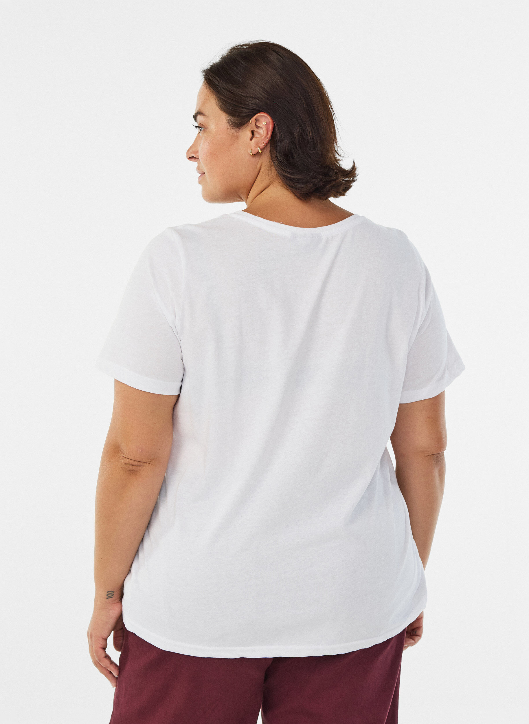 Zizzi FLASH &ndash; T-shirt avec motif, Blanc, Model image number 2