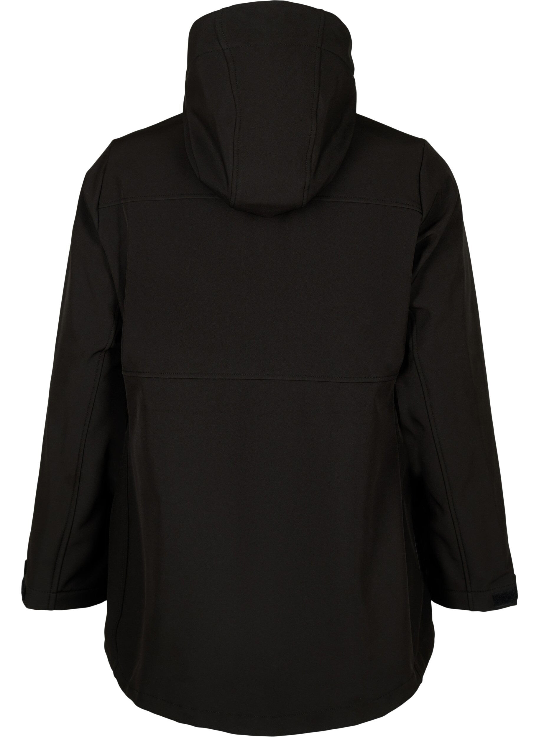 Zizzi  Veste softshell courte avec des poches, Black, Packshot image number 1