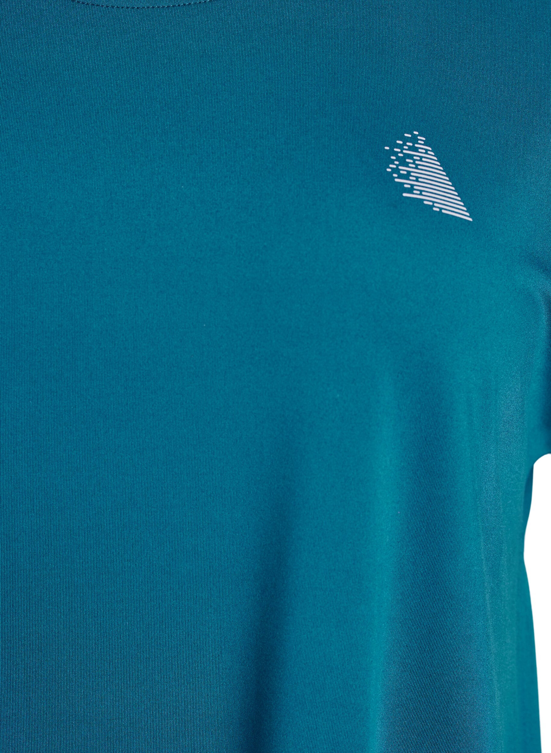 ZizziT-shirt long de sport, Bleu p&eacute;trole, Packshot image number 2