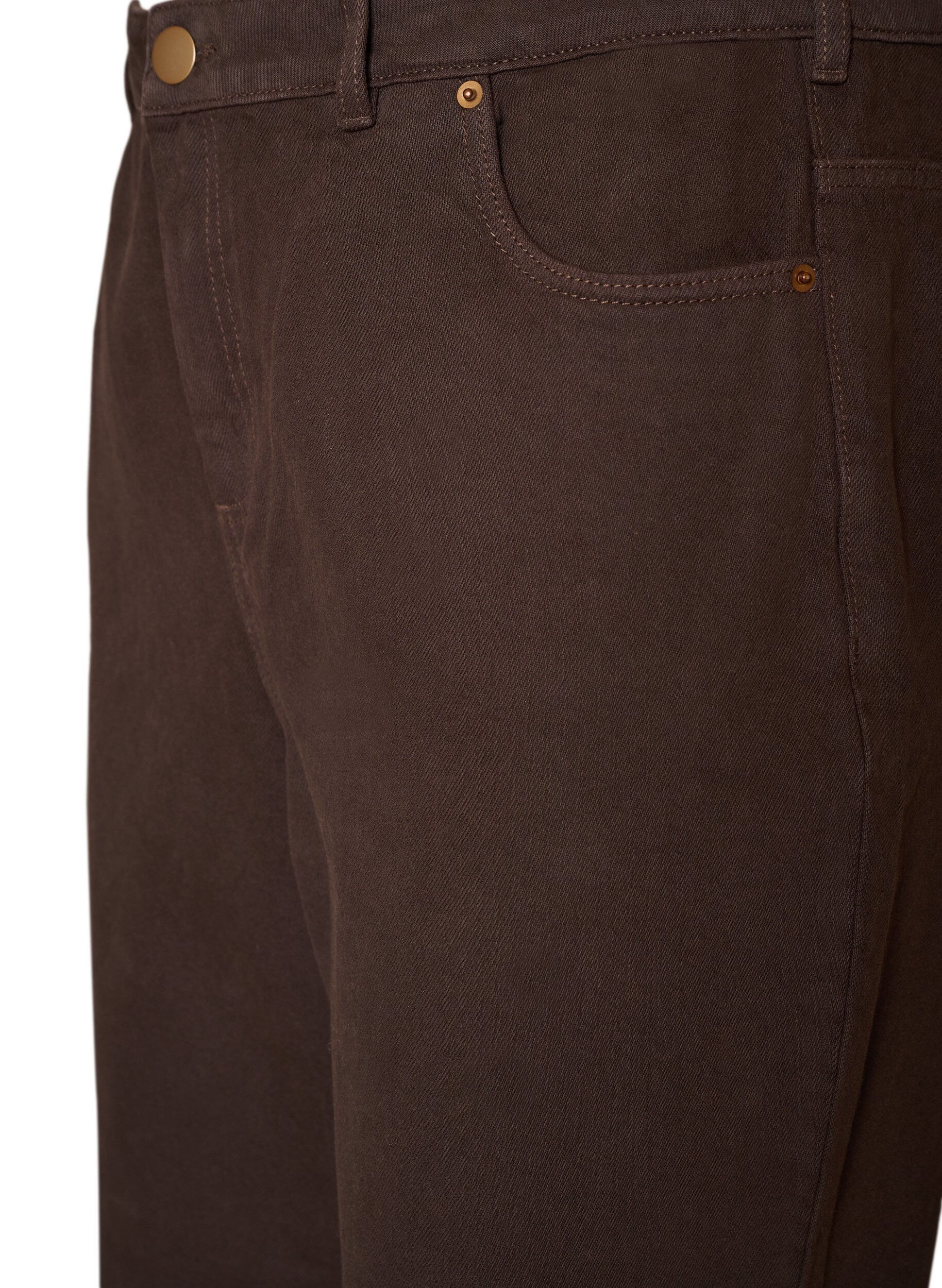 ZizziJean Kiana coupe droite de couleur, Marron, Packshot image number 2