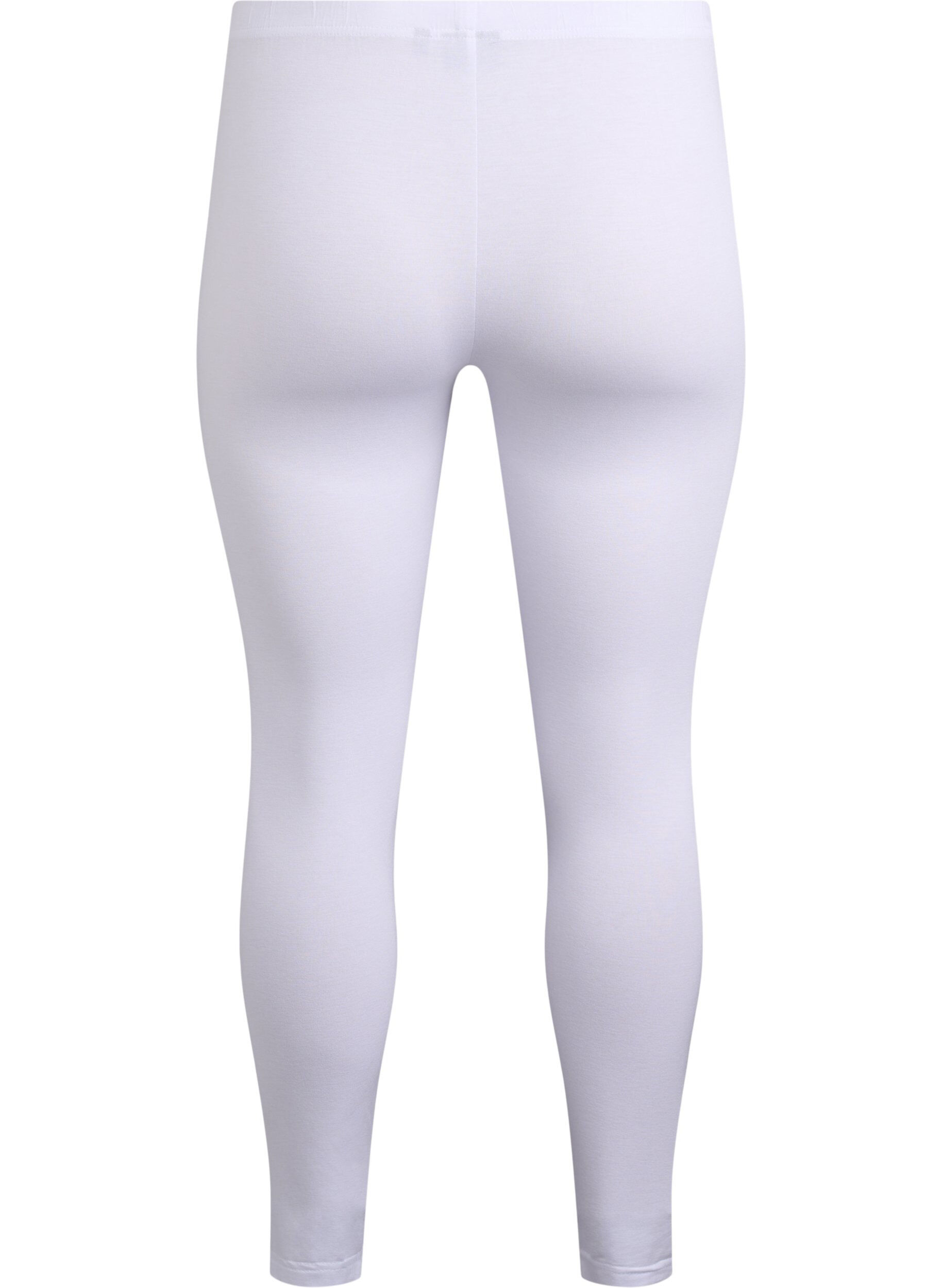 Zizzi Leggings basiques en viscose, Blanc, Packshot image number 1