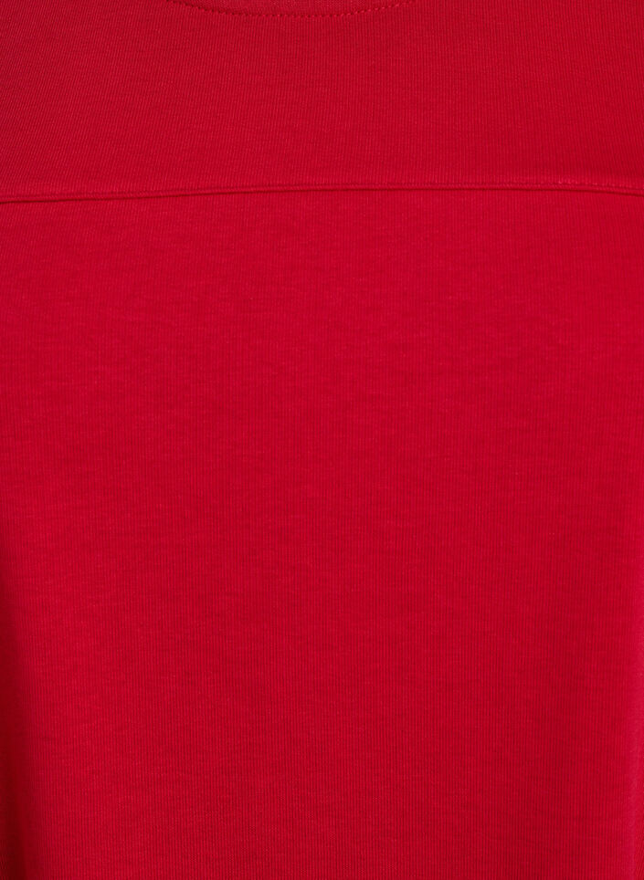 Robe en jersey à manches courtes et poches, Rouge, Packshot image number 2