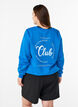 Sweatshirt avec motif &agrave; l'avant, Bleu, Model image number 2
