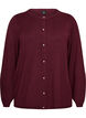 Cardigan avec des boutons ronds, Bordeaux, Packshot image number 0