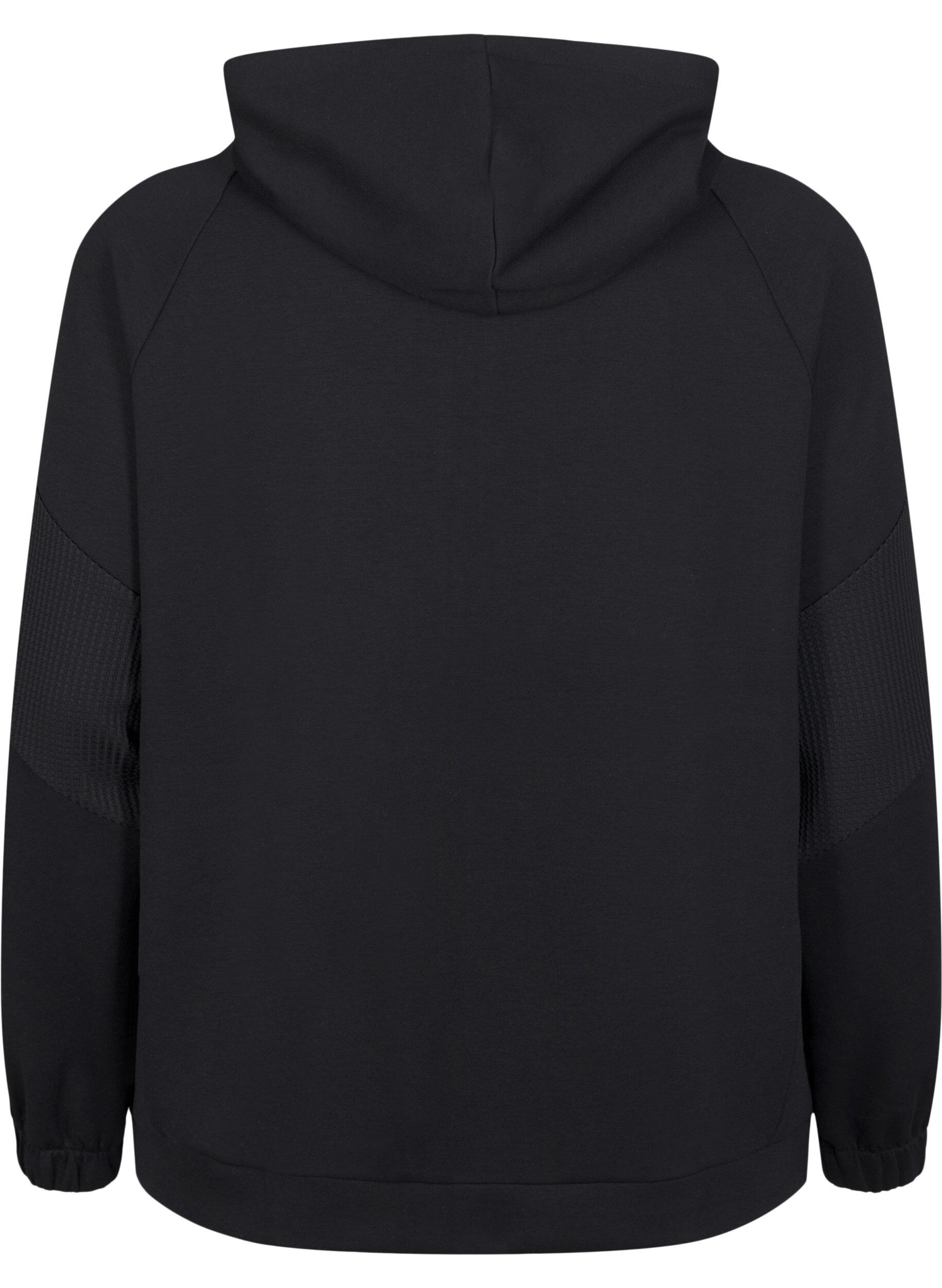 Zizzi Cardigan &agrave; capuche et poches, Black, Packshot image number 1