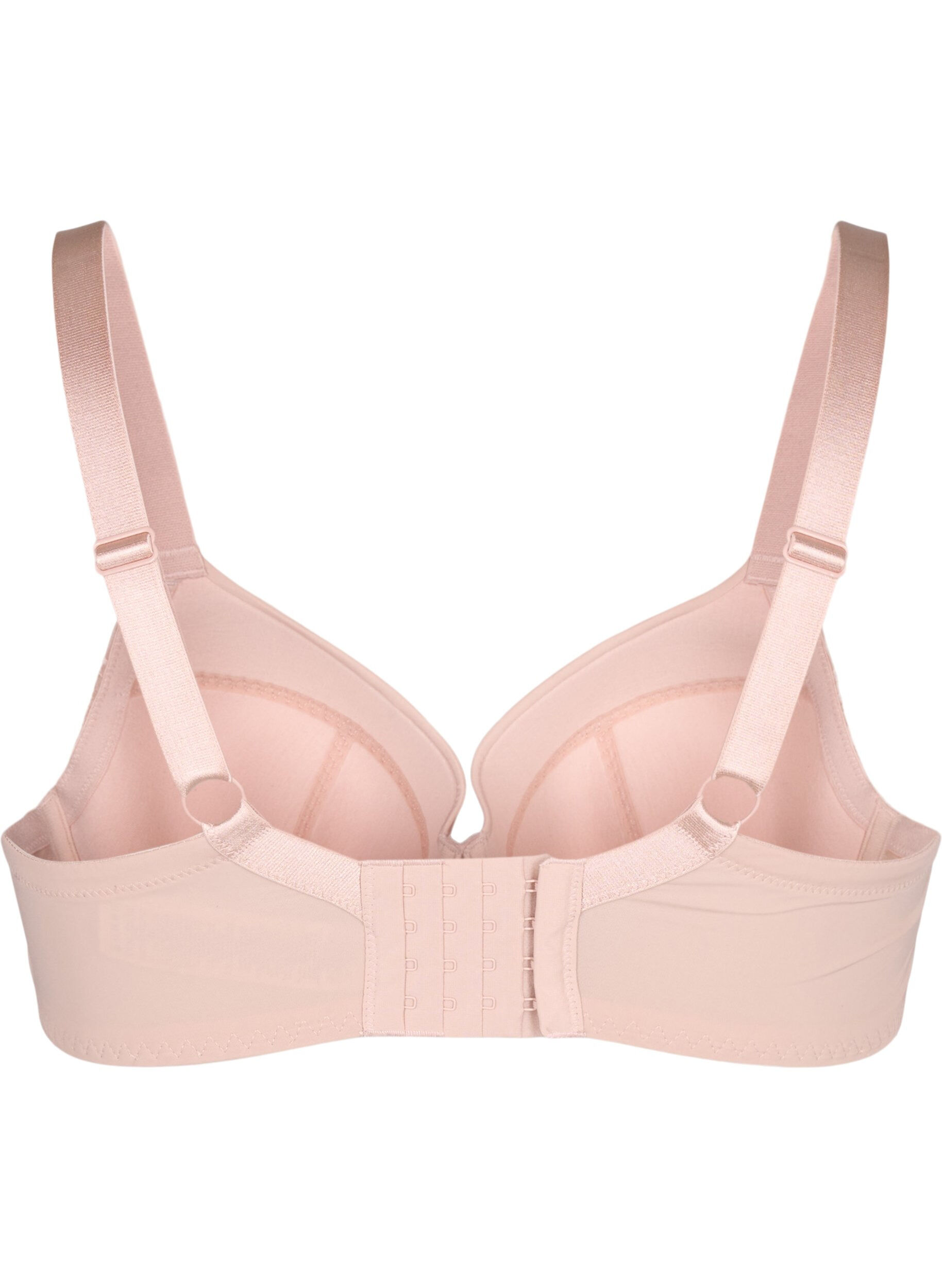 Zizzi Soutien-gorge en dentelle avec armatures et rembourrage, Pink Tint, Packshot image number 1
