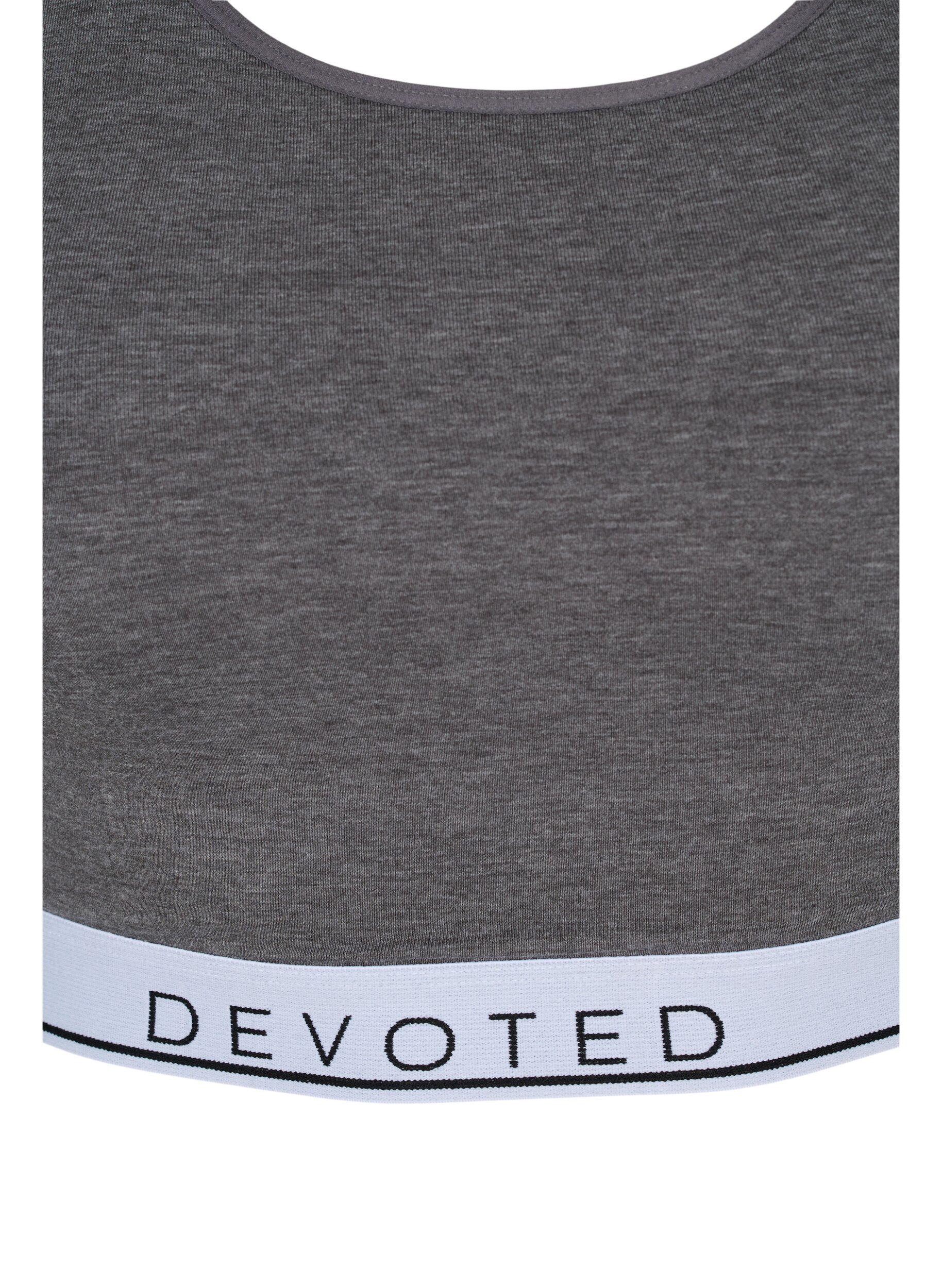 Zizzi Soutien-gorge chin&eacute; &agrave; bretelles r&eacute;glables, Medium Grey Melange, Packshot image number 2