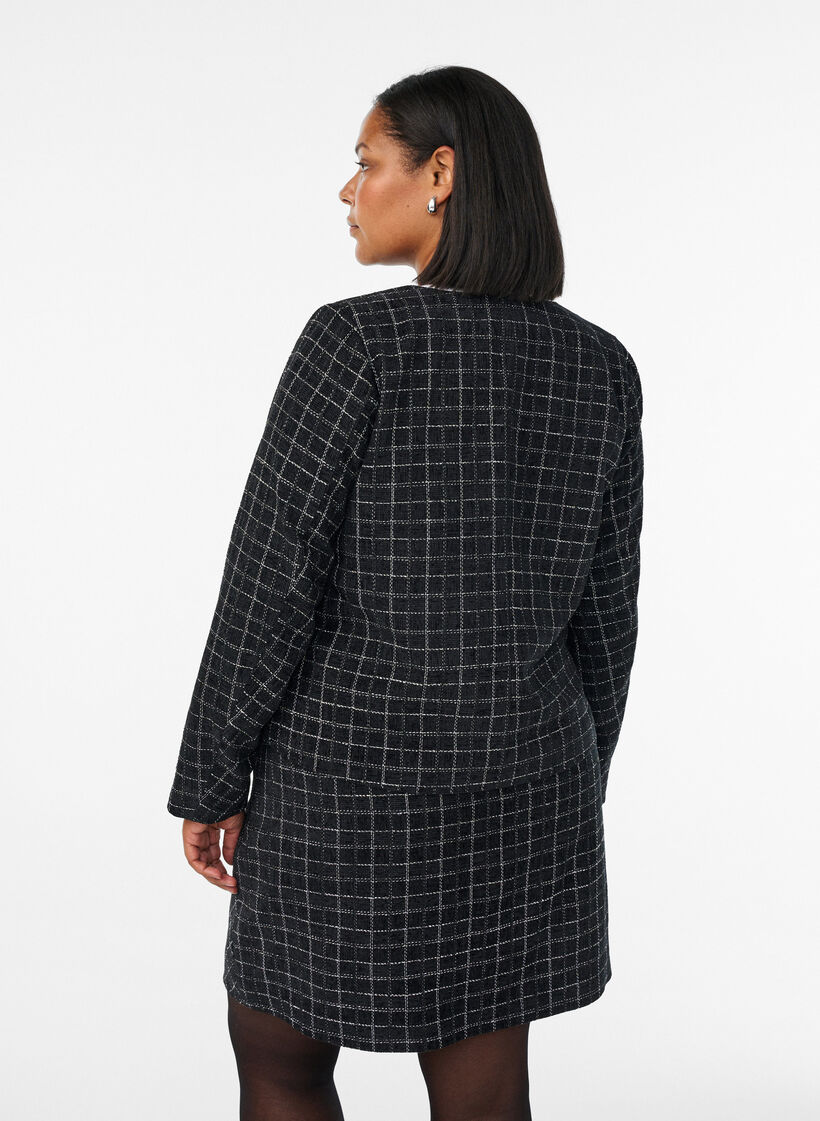 Jupe à carreaux, Noir, Model image number 2