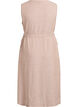 Robe midi sans manches &agrave; rayures en lin et viscose, Beige, Packshot image number 1