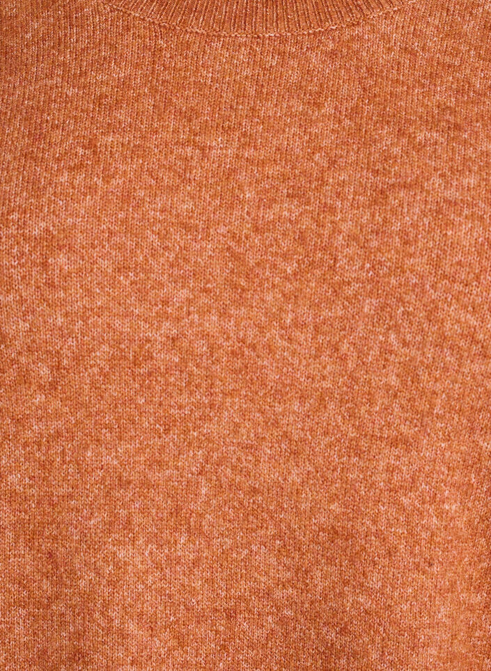 Pull ample en maille avec coutures apparentes, Orange foncé, Packshot image number 2