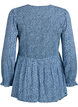 Blouse avec haut smock&eacute; et imprim&eacute; fleuri, Bleu, Packshot image number 1