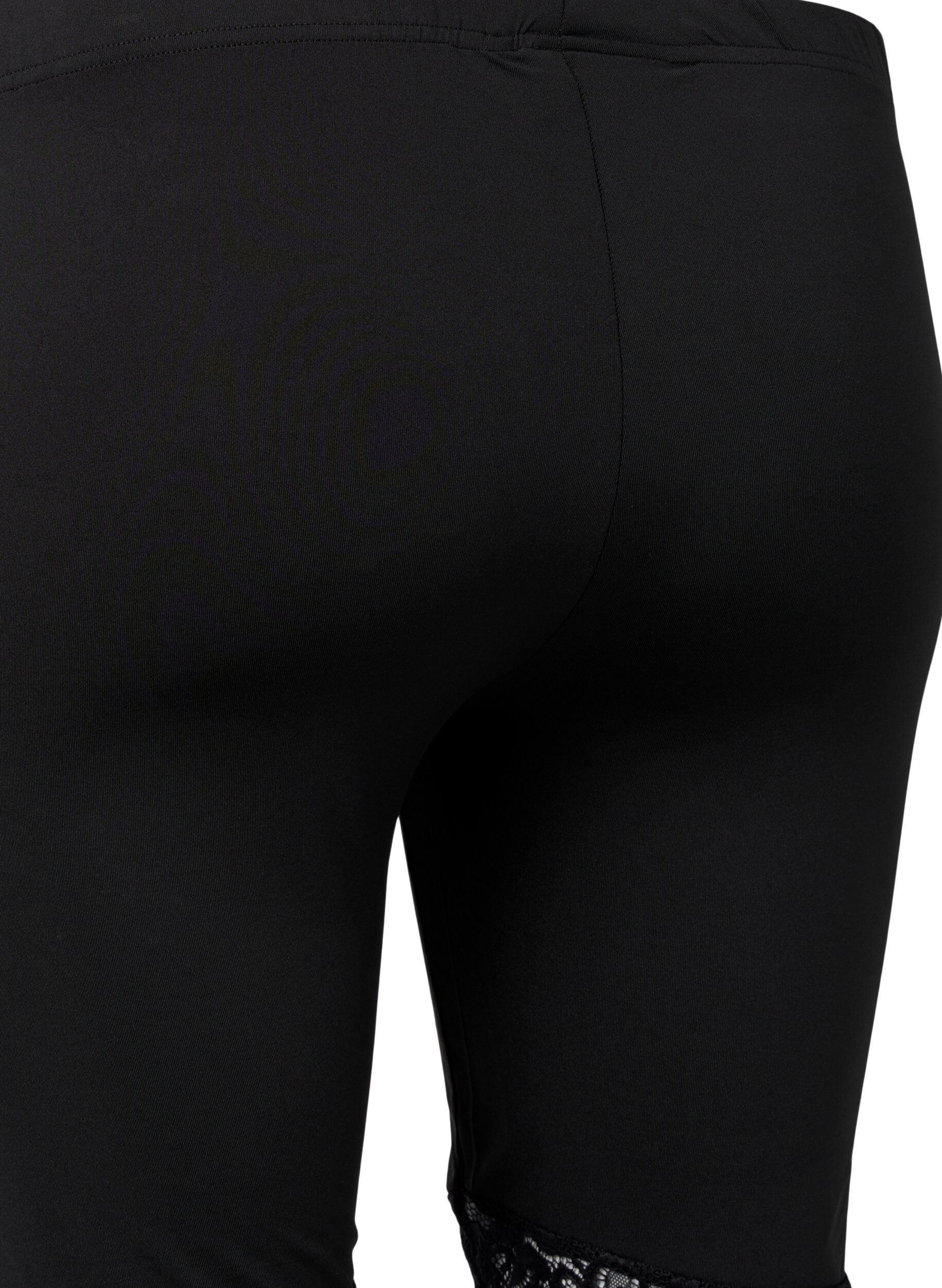 Zizzi Lot de 2 cyclistes avec bordure en dentelle, Black / Black, Packshot image number 2