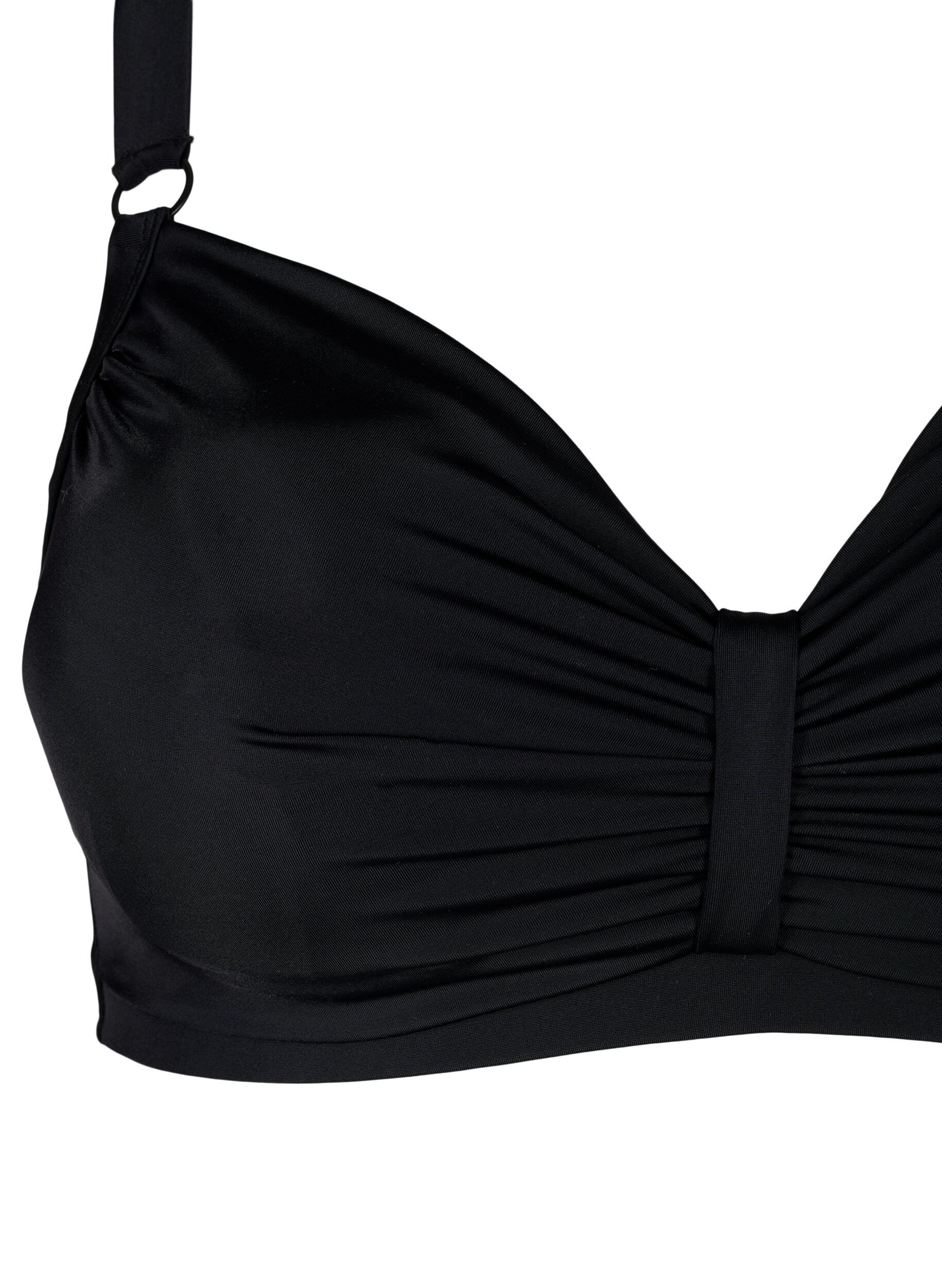 Zizzi Soutien-gorge &agrave; armatures de bikini avec drap&eacute;, Noir, Packshot image number 2