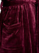Peignoir en velours doux avec poches, Bordeaux fonc&eacute;, Packshot image number 3