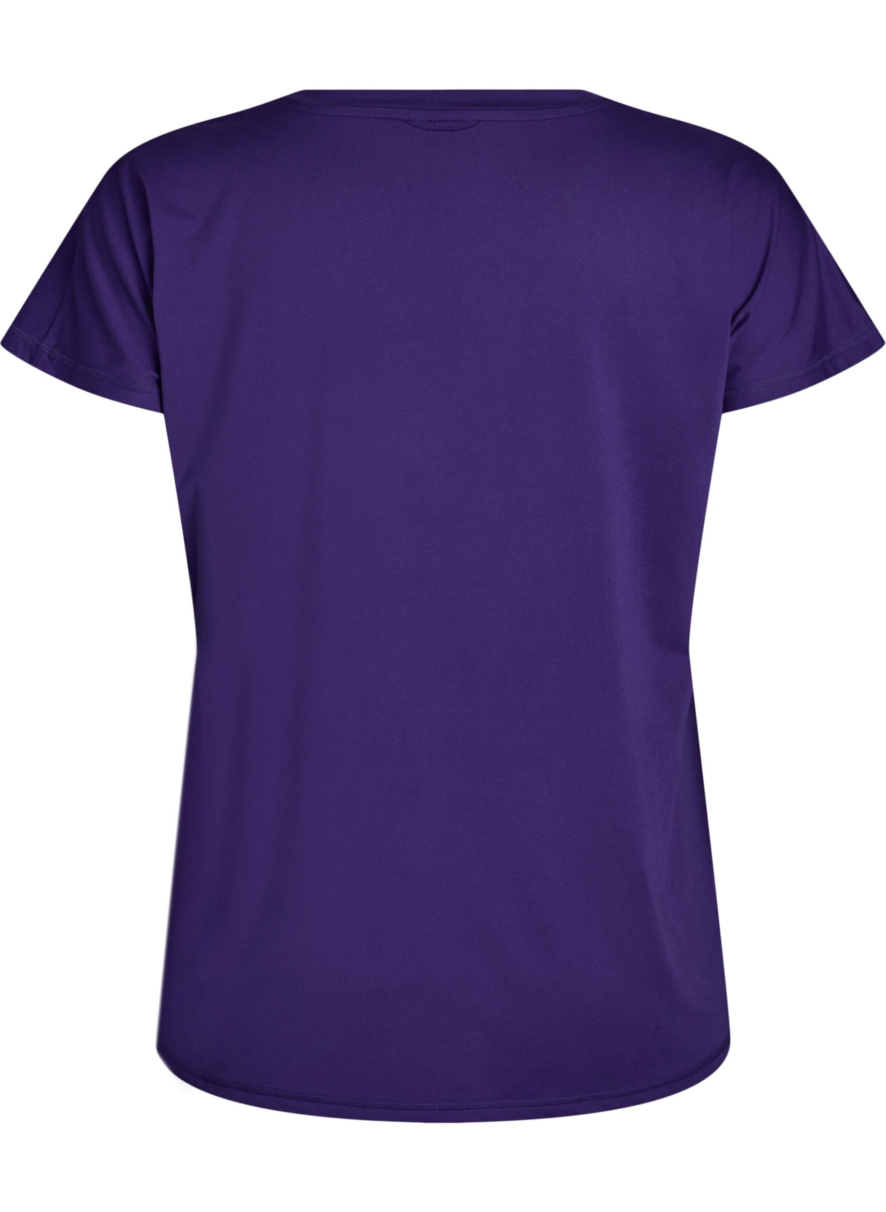 Zizzi T-shirt d&rsquo;entra&icirc;nement ample avec col en V, Violet, Packshot image number 1