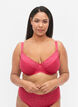Soutien-gorge avec armature et dentelle, Rose, Model image number 0