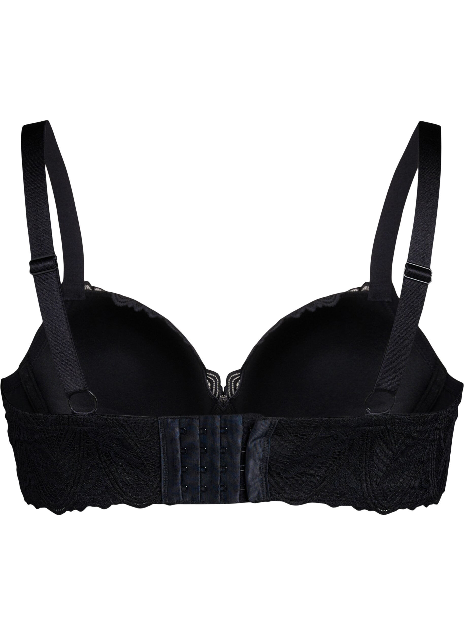Zizzi Soutien-gorge en dentelle moul&eacute; avec armatures, Noir, Packshot image number 1