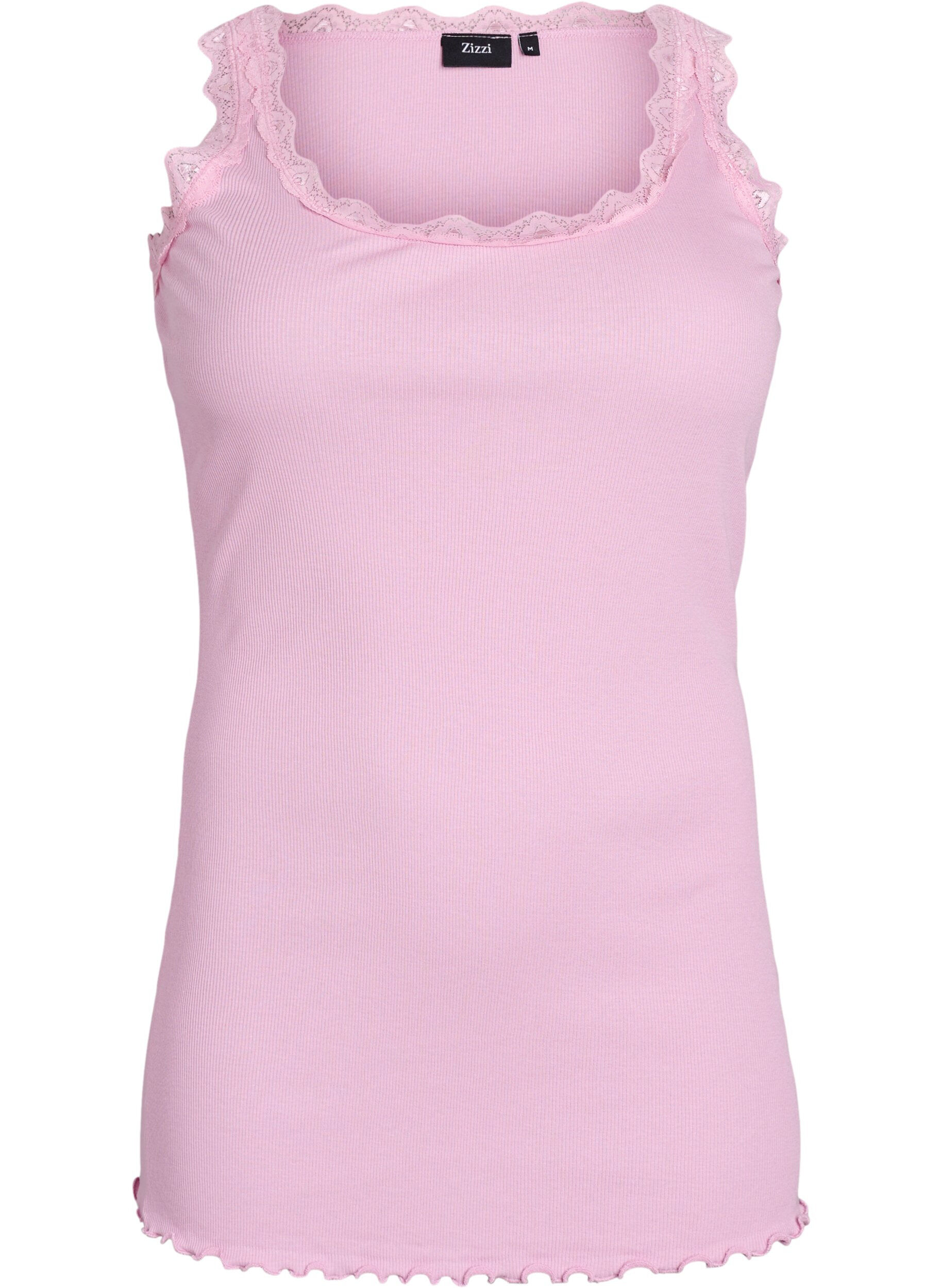 Top avec finitions en dentelle