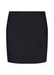 Jupe courte avec fente, Black, Packshot image number 0