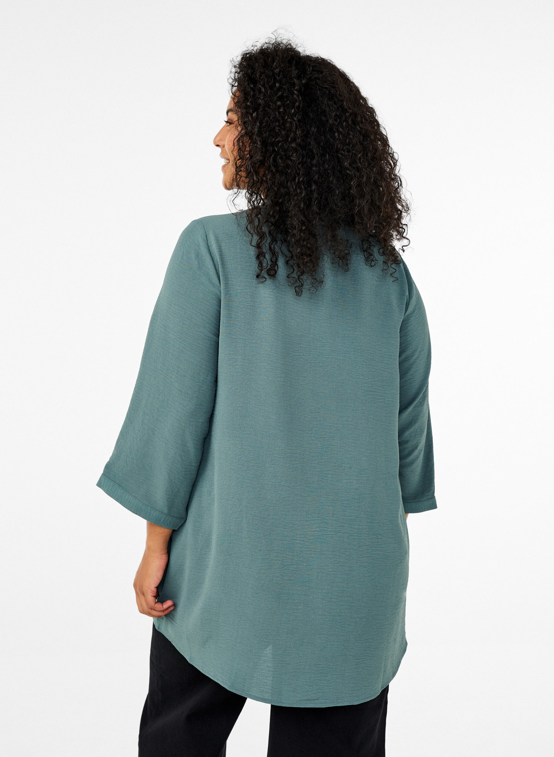 ZizziTunique avec manches 3/4, Vert fonc&eacute;, Model image number 2