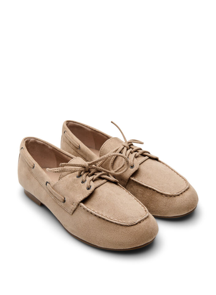 Mocassins en su&eacute;dine, Beige, Packshot image number 1