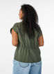 Gilet en modal avec fermeture &eacute;clair et ceinture &agrave; nouer, Vert, Model image number 2