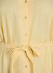 Robe chemise en lin et viscose avec une ceinture &agrave; nouer, Jaune clair, Packshot image number 2
