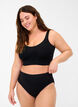 Slip 3-pack en coton avec taille r&eacute;guli&egrave;re, Noir, Model image number 0