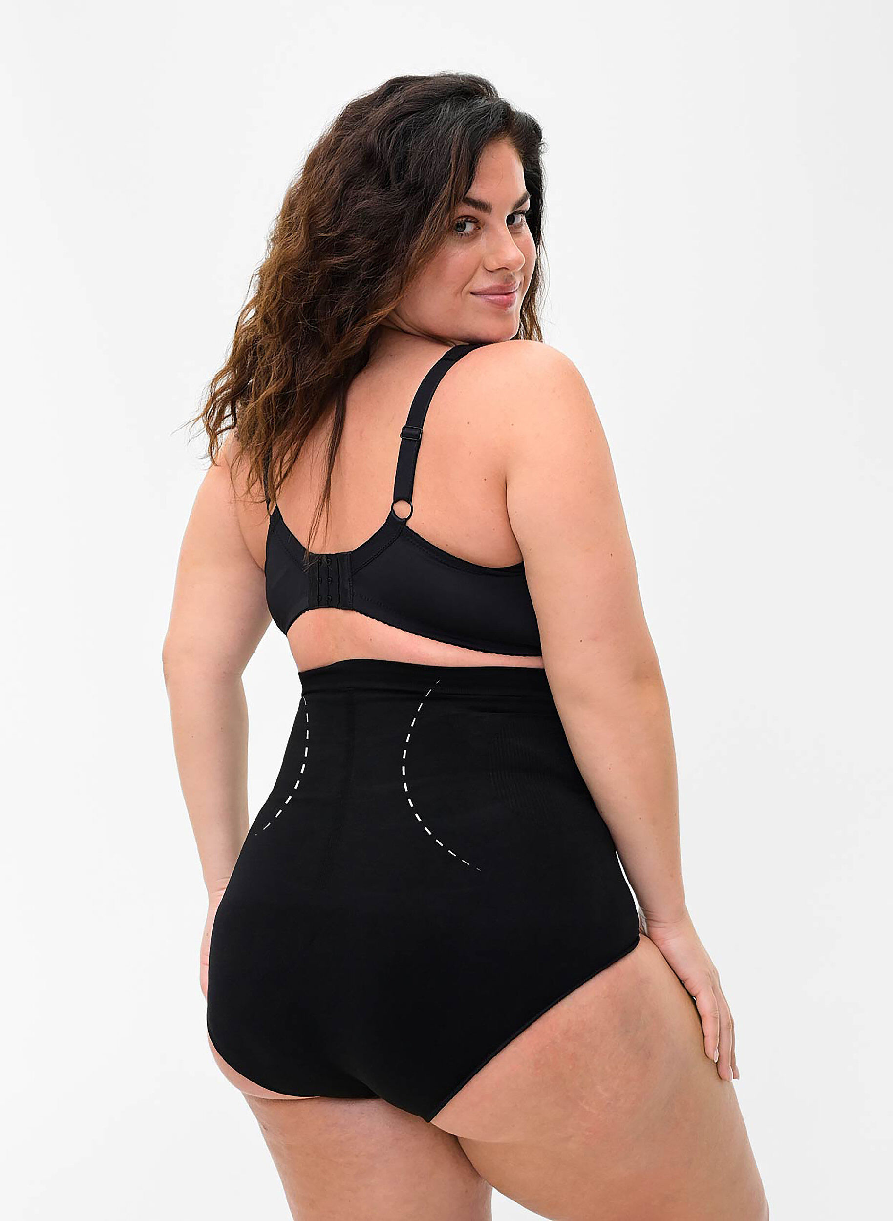 ZizziSous-v&ecirc;tements gainants &agrave; taille haute, Noir, Model image number 1