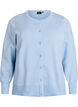 Cardigan en maille fine avec col rond, Bleu Clair, Packshot image number 0