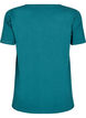 T-shirt basique en coton de couleur unie, Vert foncé, Packshot image number 1