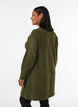 Robe courte en maille avec un motif textur&eacute; en V, Vert fonc&eacute;, Model image number 2