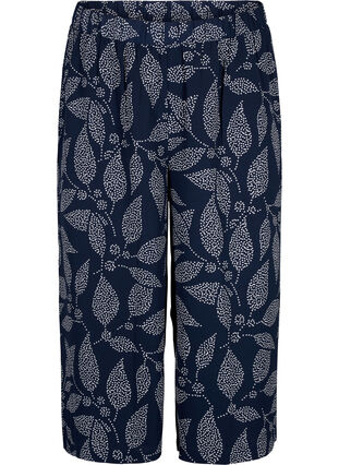 Pantalon ample avec imprimé, Navy B. w. Dot Leaf, Packshot image number 0