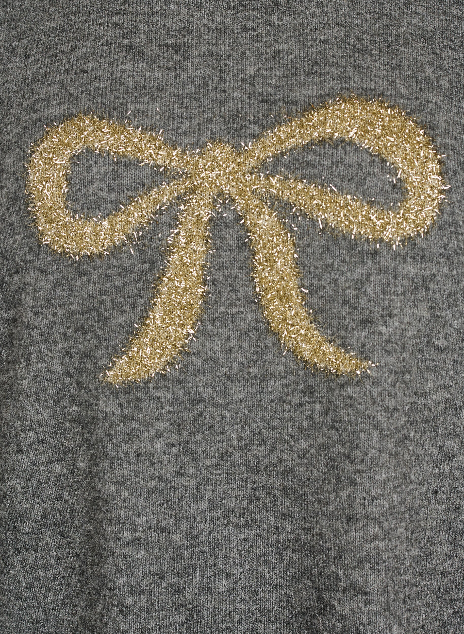 ZizziPull avec n&oelig;ud &agrave; paillettes, Gris, Packshot image number 2