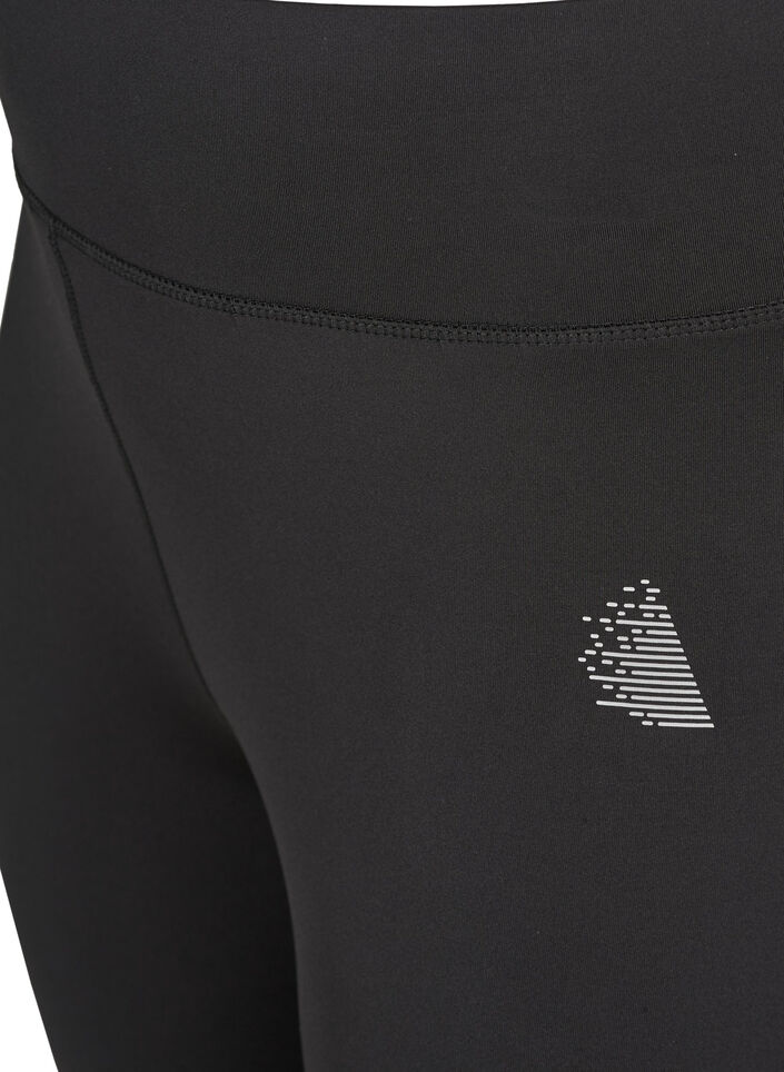 Pantacourt de sport pr&egrave;s du corps, Noir, Packshot image number 3