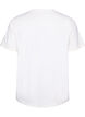 T-shirt en coton avec texte imprim&eacute;, Blanc, Packshot image number 1