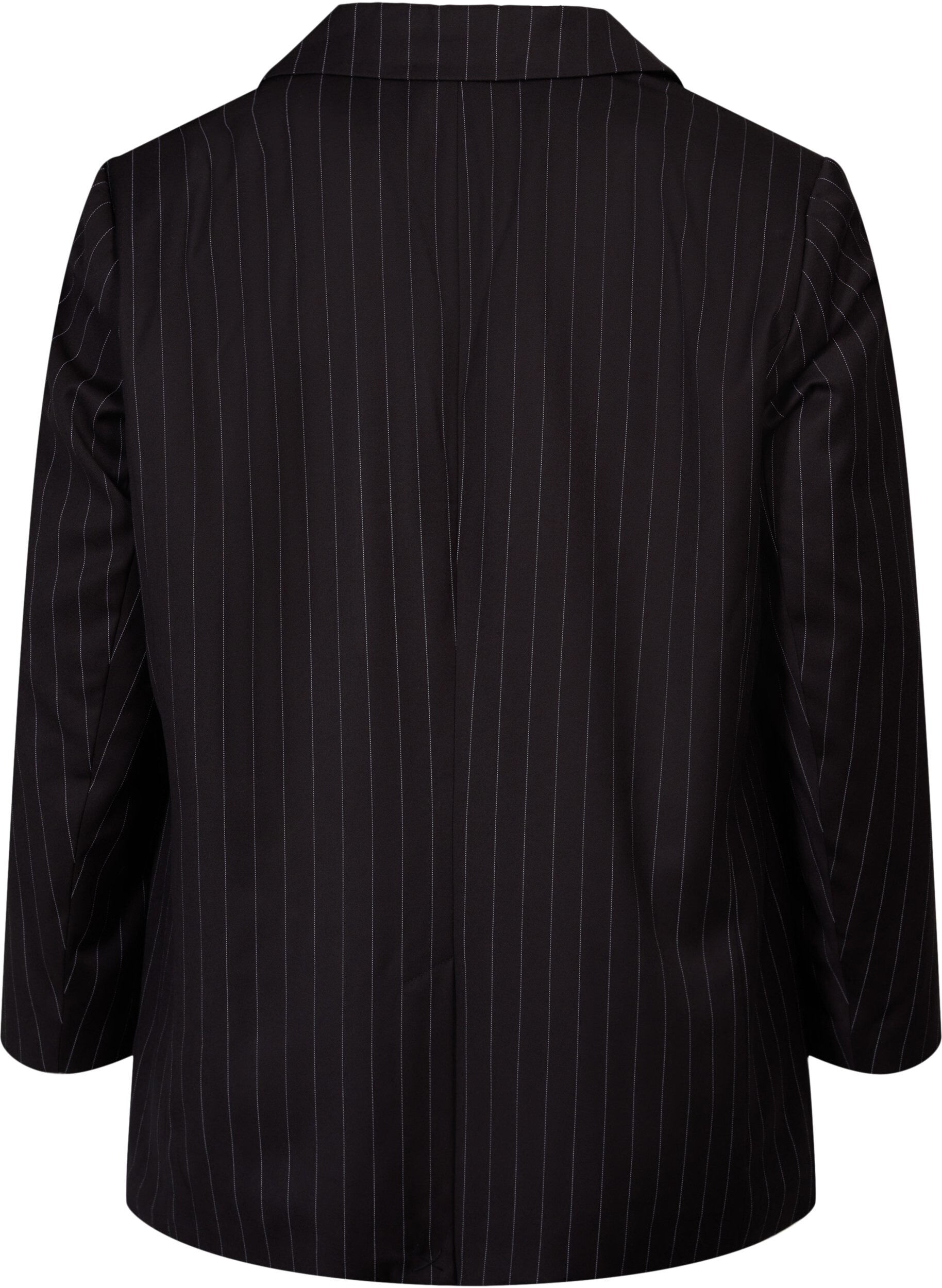 Zizzi Veste &agrave; rayures fines, Black W. Pinstripe, Packshot image number 1