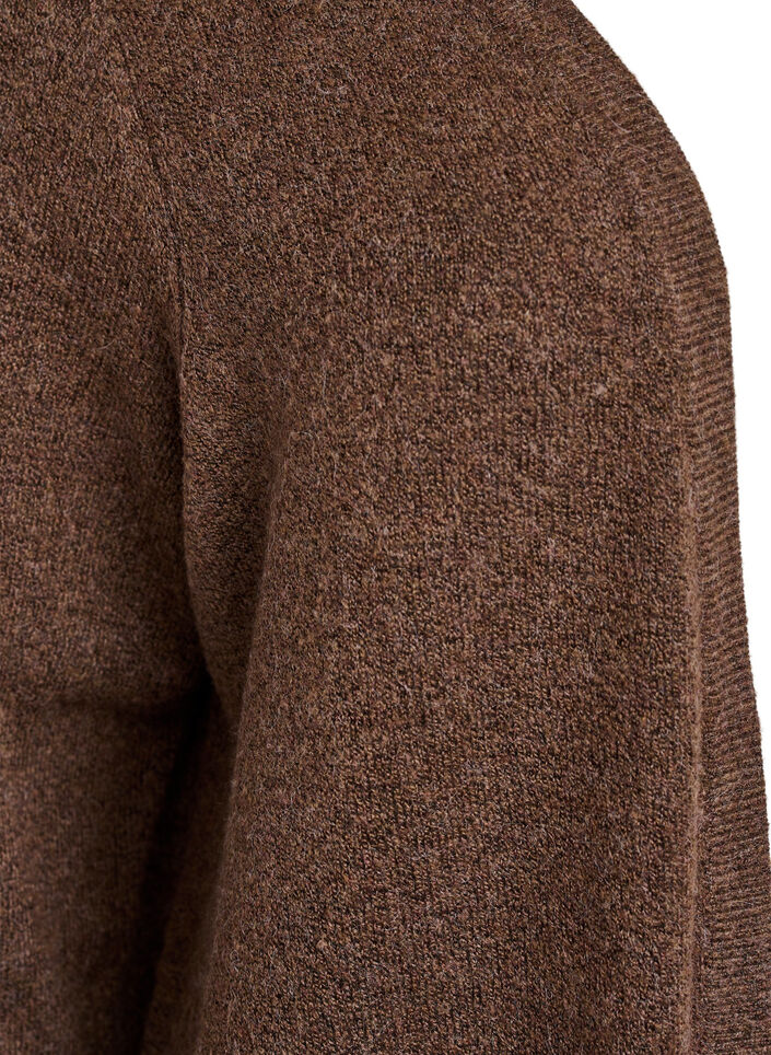 Cardigan en tricot c&ocirc;tel&eacute; avec poches, Marron, Packshot image number 2