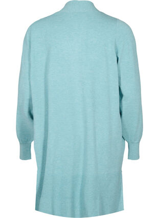 Long cardigan en tricot avec des poches, Reef Waters Mel., Packshot image number 1