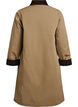 Veste mi-longue avec col en velours c&ocirc;tel&eacute;, Beige, Packshot image number 1