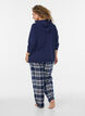 Cardigan en sweat avec une capuche et des poches, Bleu, Model image number 2