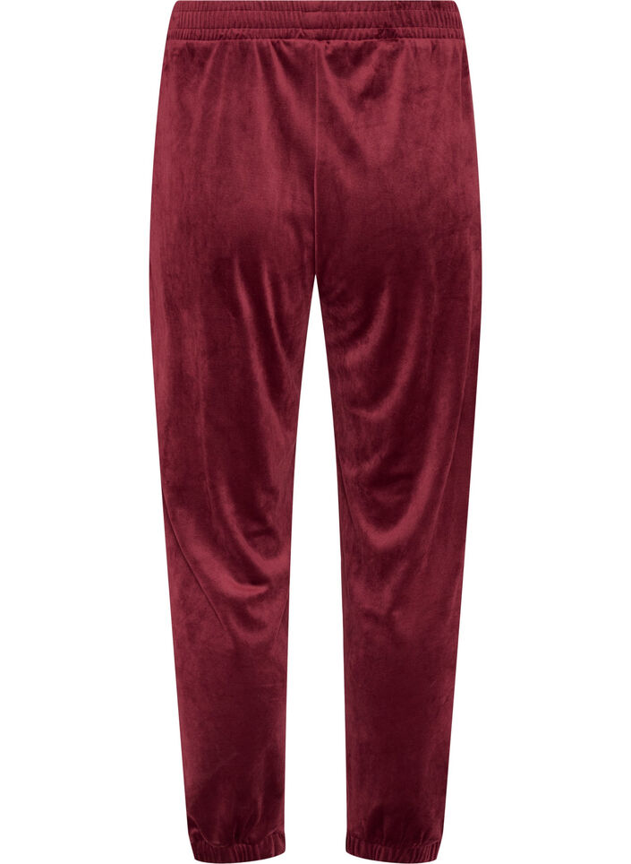 Pantalon ample en velours, Bordeaux, Packshot image number 1