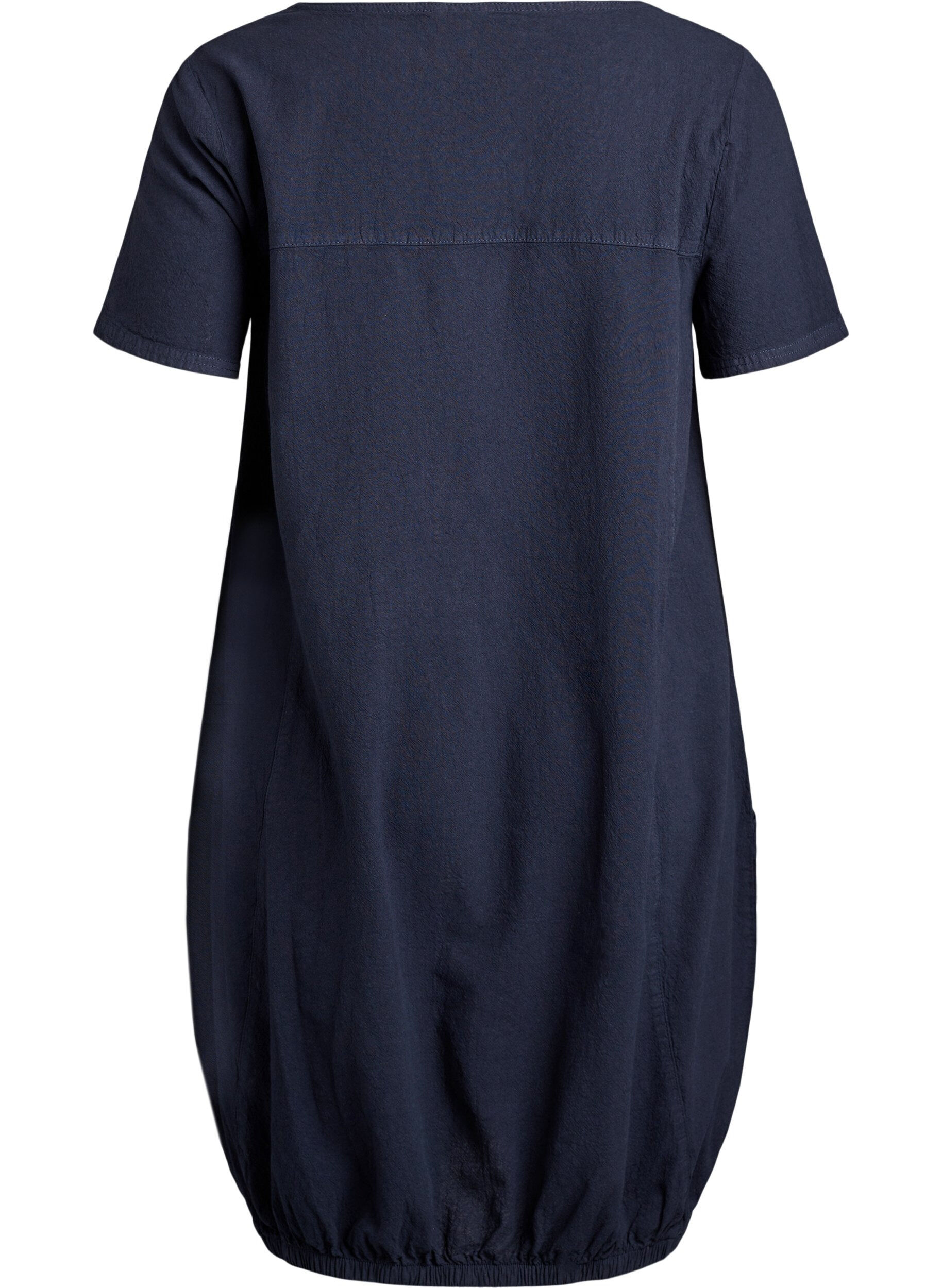 ZizziRobe en coton &agrave; manches courtes, Bleu, Packshot image number 1