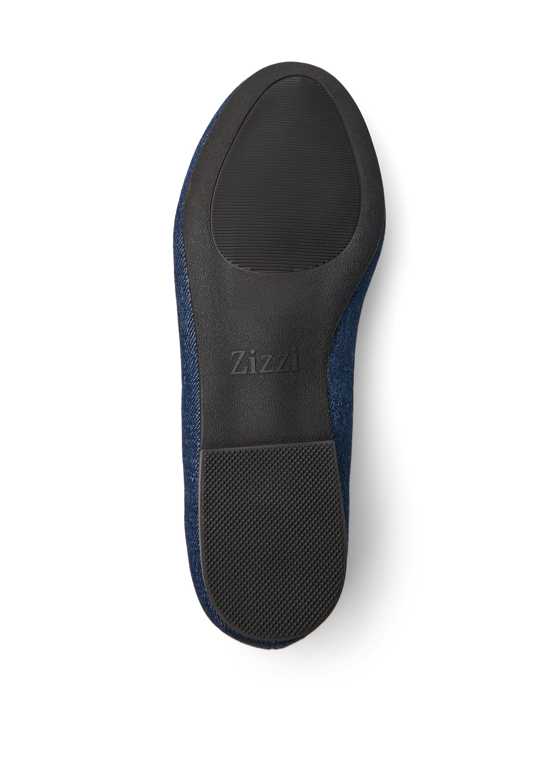 Zizzi Large - Ballerie en denim et &agrave; noeud, Bleu, Packshot image number 4