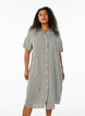 Robe chemise longue avec manches courtes, Vert, Model image number 0
