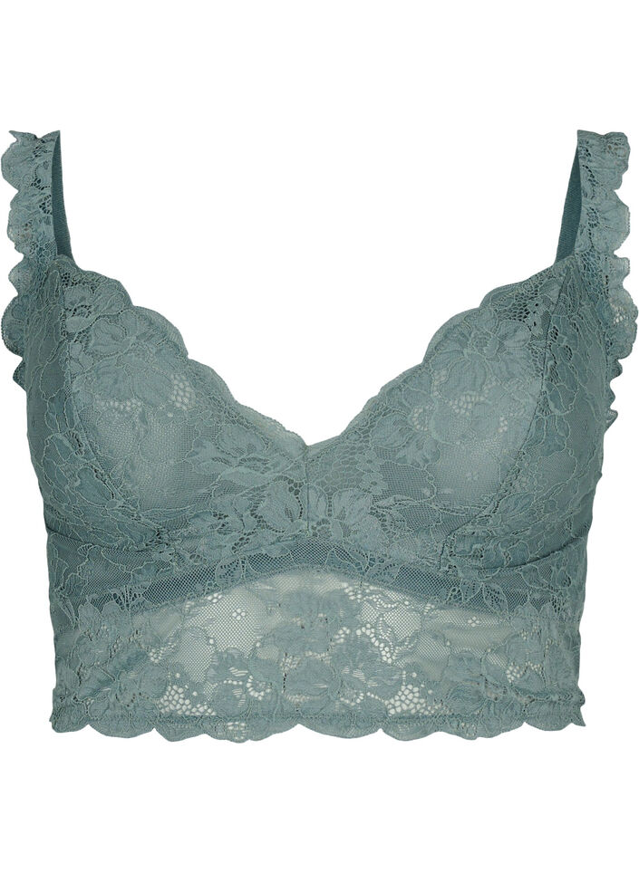 Bralette en dentelle sans armature, Balsam Green Ass, Packshot image number 0