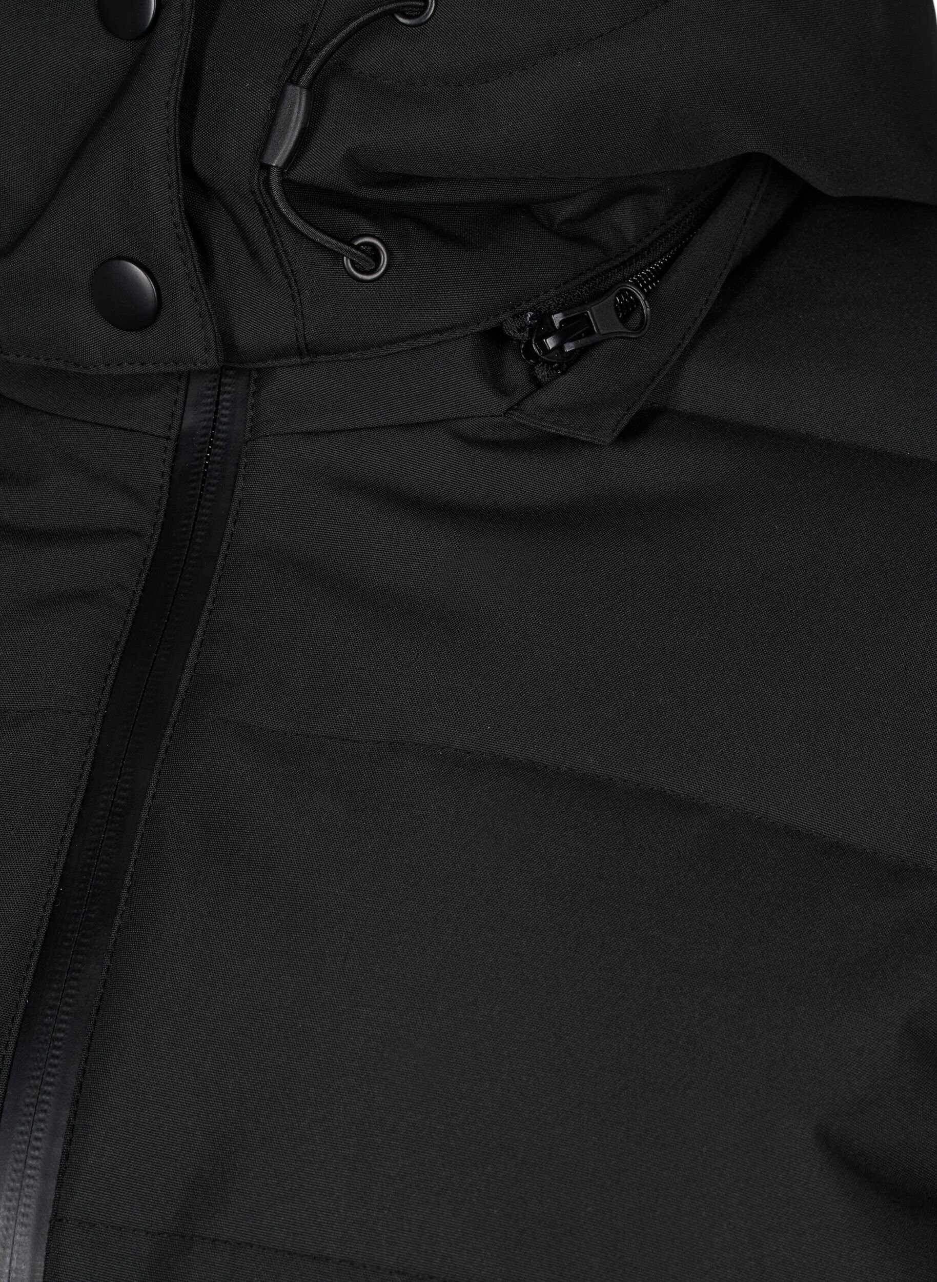 Zizzi Veste de ski avec capuche et ceinture, Black, Packshot image number 4