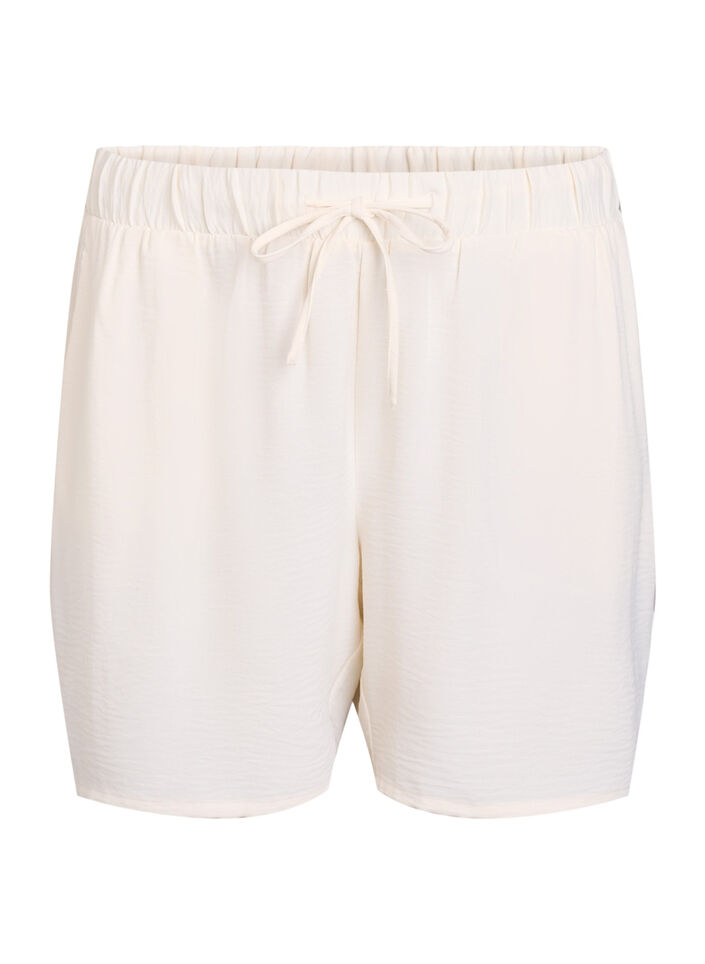 Short avec poches et ceinture &eacute;lastique, Vanille, Packshot image number 0