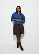 Chemisier en jean avec poche poitrine et manches coude, Bleu, Model image number 1