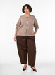 Cardigan avec liens &agrave; nouer, Beige, Model image number 1